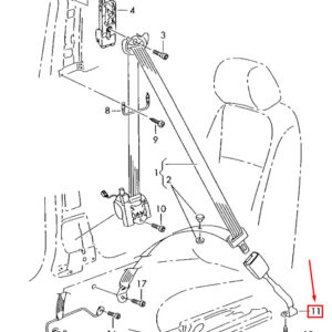 NEW VOLKSWAGEN JETTA 1K5 FRONT LEFT SEAT BELT BUCKLE 1K4857755MQVZ