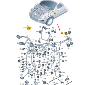 NEW VW TOUAREG 7P MK2 FLAT CONTACT HOUSING 10 PIN 1J0937733B
