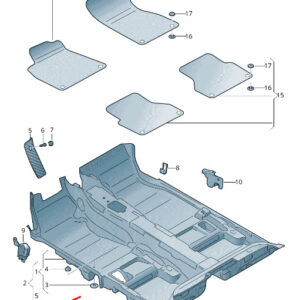 NEW AUDI A6 4A C8 FLOOR FILLER PIECE 4K0863495