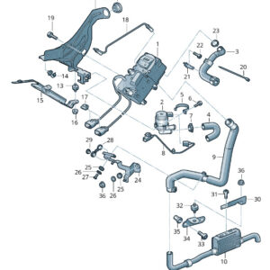 NEW VW TOUAREG 7P MK2 AUXILIARY HEATER BRACKET 7P0819750