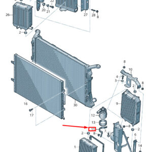 NEW AUDI RS7 SPORTBACK 4G ADDITIONAL COOLANT PUMP BRACKET 4G0145896M