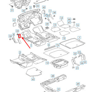 NEW VOLKSWAGEN ARTEON 3H7 DRIVERS FOOTREST COVER LHD 5Q1864777C4PK