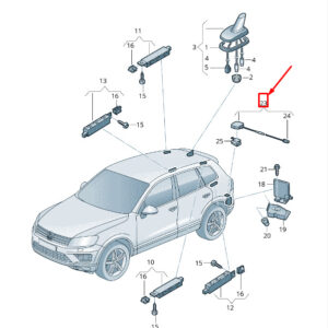 NEW VW TOUAREG 7P MK2 AERIAL 3F0035500A