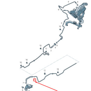 NEW VW TOUAREG 7P MK2 FUEL PIPE 7P0261492C