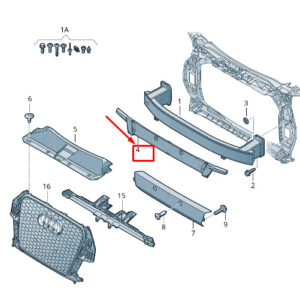 NEW AUDI RSQ3 8U FRONT BUMPER FOAM FILLER PIECE 8U0807550E