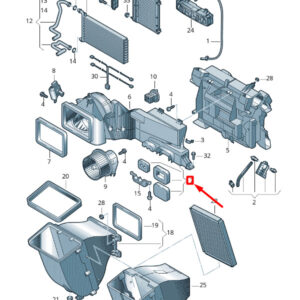 NEW VOLKSWAGEN CRAFTER 2F MK1 HEATER UNIT SEAL 2E0819791