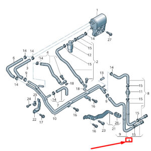 NEW VOLKSWAGEN CRAFTER 2F MK1 FEED FUEL PIPE 2E0201217E