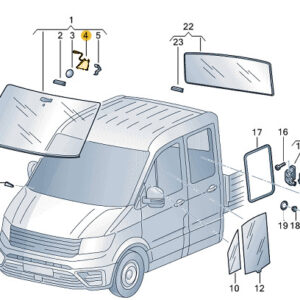 NEW VOLKSWAGEN CRAFTER SZ FRONT WINDSHIELD TRIM 7C0862505
