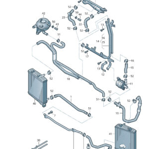 NEW VW TOUAREG 7P MK2 COOLANT HOSE 7P0121101K