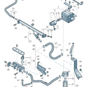 NEW VOLKSWAGEN CADDY 2K MK3 FUEL HOSE 5K0133321J