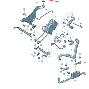 NEW VW TOUAREG 7P MK2 AUXILIARY HEATER BRACKET RUBBER BUSH 7L0819261