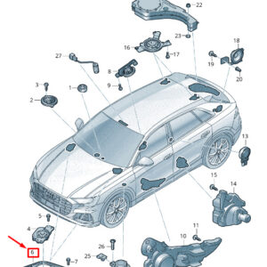 NEW AUDI Q8 4MN LEFT DASHBOARD LOUDSPEAKER HOLDER 4M0035427