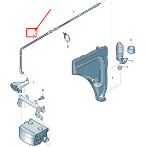 NEW AUDI Q7 4M WATER JET PIPE 4M0955661A