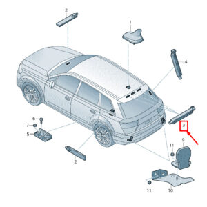 NEW AUDI Q7 4M UPPER CENTRE ANTENNA AMPLIFIER 4M0035225G