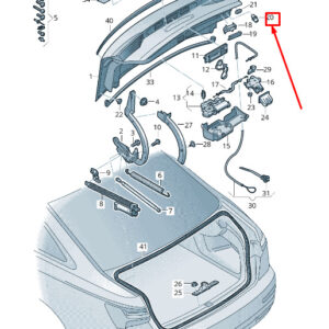 NEW AUDI A6 4A C8 DECK LID STOP BUFFER 8W6827499D