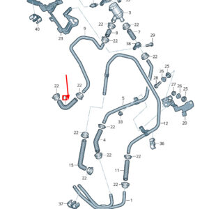 NEW VW TOUAREG 7P COOLANT HOSE 7P0819320B