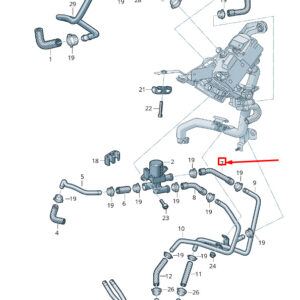 NEW VW TOUAREG 7P MK2 COOLANT HOSE PIPE 7P0815982