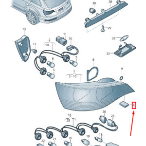 NEW AUDI Q7 4M REAR TAIL LAMP SEAL 4L0945191A