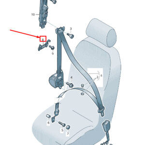 NEW AUDI RSQ3 8U FRONT RIGHT SEAT BELT GUIDE 8U0857782