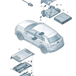 NEW AUDI Q3 F3 CENTRE LEFT AMPLIFIER HOLDER 81A907390