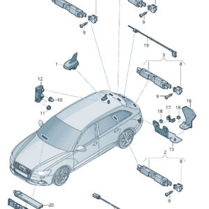 NEW AUDI RS7 SPORTBACK 4G AERIAL BRACKET 4G0035596