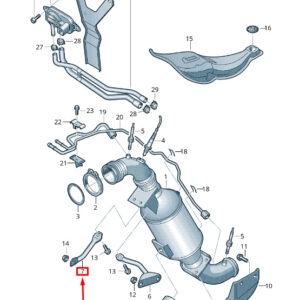 NEW VOLKSWAGEN CRAFTER 2F MK1 EXHAUST PIPE SUPPORT 2E0253047H