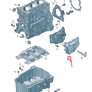 NEW VOLKSWAGEN T-ROC A11 OIL SEPARATOR COVER 04E103729G