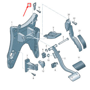 NEW VW TOUAREG 7P MK2 PEDAL CLUSTER BRACKET SUPPORT 7P0721983