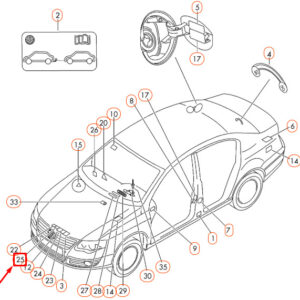 NEW VOLKSWAGEN CC A/C SYSTEM INFORMATION LABEL 3AA010831 ORIGINAL