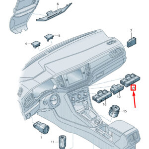 NEW VOLKSWAGEN T-ROC A11 SWITCHES PANEL 2GA927238WHS