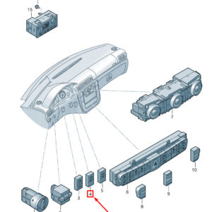 NEW VOLKSWAGEN CRAFTER 2F MK1 START/STOR SWITCH 2E0959561AL