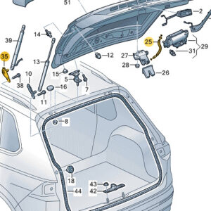 NEW VW TIGUAN AD1 REAR LEFT TRUNK UNIT GAS STRUT BRACKET 5NA827427
