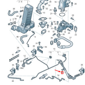NEW VW TOUAREG 7P MK2 VACUUM HOSE 7P6133798B
