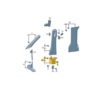 NEW VOLKSWAGEN CRAFTER SZ RIGHT LOWER B-PILLAR TRIM 7C0867292NNA2