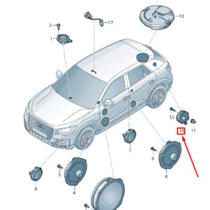 NEW AUDI Q2 GA RIGHT SURROUND LOUDSPEAKER 8V3035710