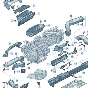 NEW AUDI A6 C8 FOOTWELL VENT 4K1819151 LHD
