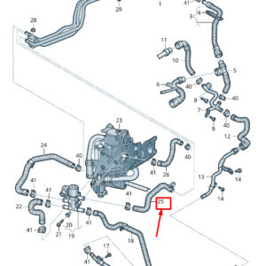 NEW AUDI A6 4A C8 ENGINE COOLANT HOSE 4K0265374N