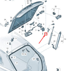 NEW AUDI Q3 F3 REAR LID SUPPORT STRUT BRACKET 83A827605