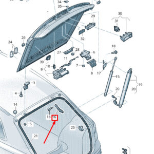 NEW AUDI Q3 F3 LEFT SIDE PANEL FRAME BRACKET 83F827607