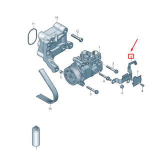 NEW VW TOUAREG 7P MK2 A/C COMPRESSOR PROTECTIVE PLATE 7P5816432B