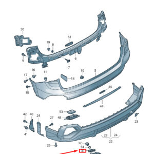 NEW AUDI Q3 F3 REAR RIGHT BUMPER ULTRASOUND SENSOR SUPPORT 83F919290