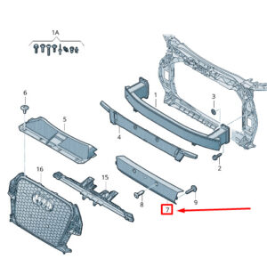 NEW AUDI RSQ3 8U FRONT BUMPER COVER 8U0807217B9B9