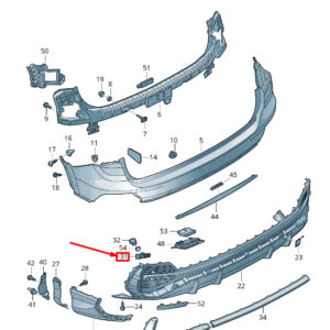 NEW AUDI Q3 F3 REAR RIGHT BUMPER ULTRASOUND SENSOR SUPPORT 83F919290A