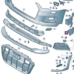 NEW AUDI A6 C8 FRONT RIGHT AIR GUIDE 4K0121764H