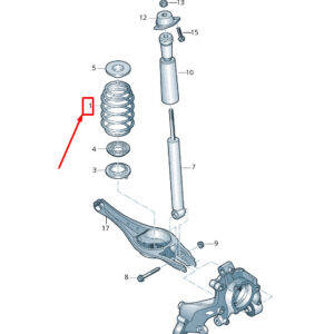 NEW AUDI Q2 GA REAR COIL SPRING 5QF511115CN