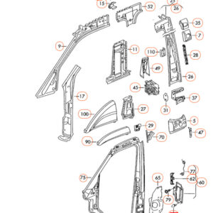 NEW VOLKSWAGEN CRAFTER MK1 2E FUEL TANK FLAP STOP 2E0809948 ORIGINAL