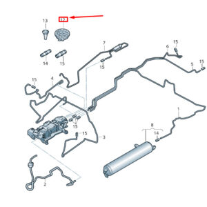 NEW VW TOUAREG 7P MK2 AIR LINE BRACKET 7P0616047