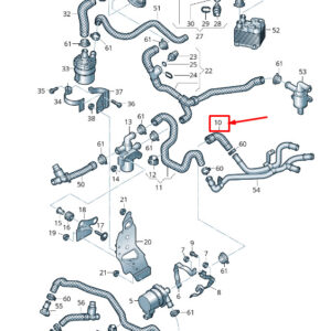 NEW AUDI Q7 4M ENGINE COOLANT HOSE 4M0145564B