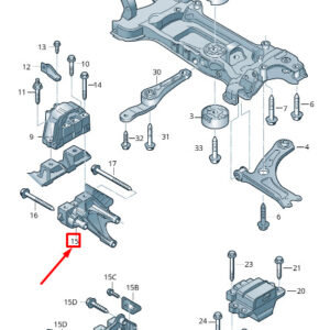 NEW VOLKSWAGEN CADDY 2K MK3 RIGHT ENGINE BRACKET 03F199275E