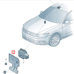 NEW VOLKSWAGEN ARTEON 3H7 FRONT ALARM HORN BRACKET 3G0951227A